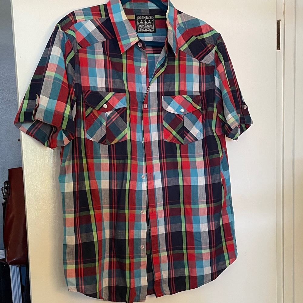 SUMMER CLOSE OUT SALE! Men's Plaid Button Down Shirt